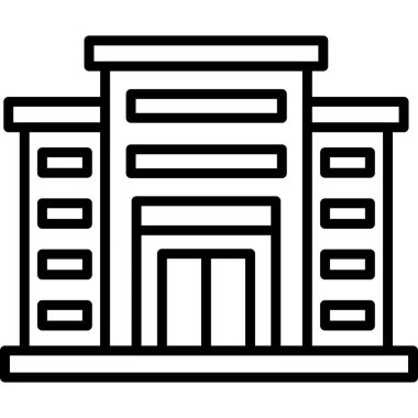 Alışveriş merkezi, süpermarket web simgesi basit illüstrasyon