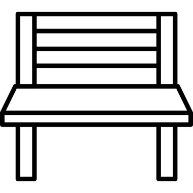 Yedek kulübesi Web simgesi basit illüstrasyon