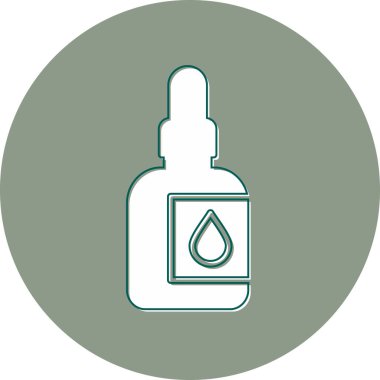 Ağız aşısı. Web simgesi vektör illüstrasyonu