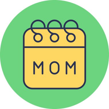 Takvim simgesinin vektör illüstrasyonu