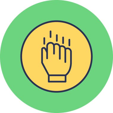 Modern simgeye, vektör illüstrasyonuna direnin