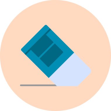 Silgi simgesinin vektör illüstrasyonu