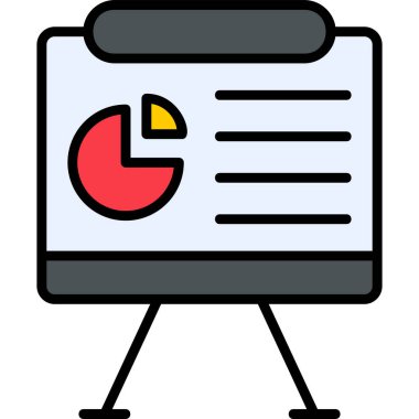 Rapor ver. Web simgesi basit illüstrasyon