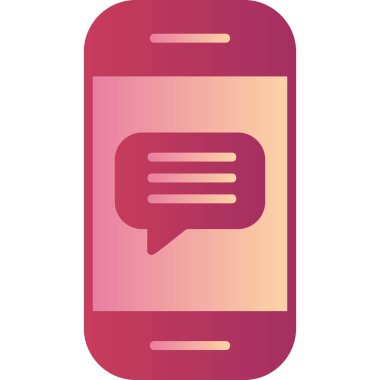 ileti ikonu vektör illüstrasyonu