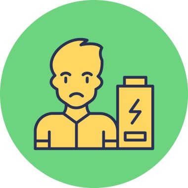 Enerji Ağı simgesi yok Basit illüstrasyon