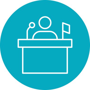 Siyaset simgesi vektör illüstrasyonu