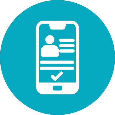 akıllı telefon simgesi vektör illüstrasyonu