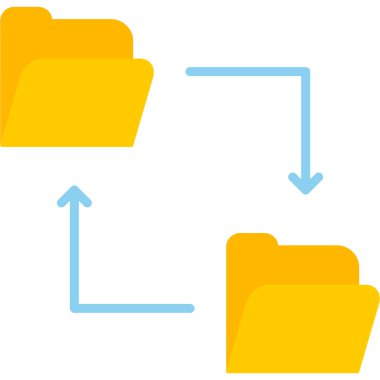 dosyalar xchange simge vektör çizimi
