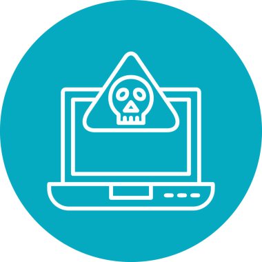 Bilgisayar. Web simgesi basit illüstrasyon