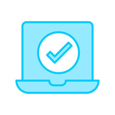 Bilgisayar. Web simgesi basit illüstrasyon