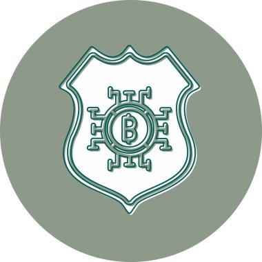 kalkan simgesi, vektör illüstrasyonu basit tasarım