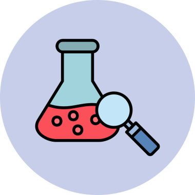 Bilim araştırma vektörü simgesi 