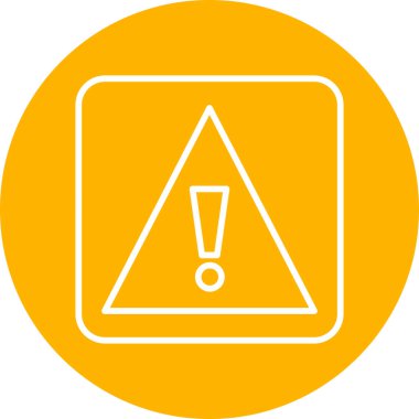 uyarı işareti simgesi, vektör illüstrasyonu