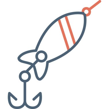 Balık yemi web simgesi basit illüstrasyon