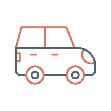 araç web simgesi basit illüstrasyon