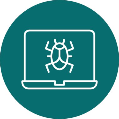 Hata dedektifi modern simge, vektör illüstrasyonu 