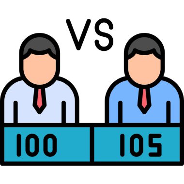 Adaylar anket oy ikonu vektör illüstrasyonuName