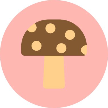 Mantar simgesinin vektör illüstrasyonu