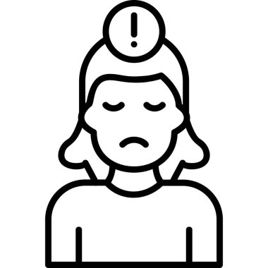 Panik Ağı simgesi basit illüstrasyon