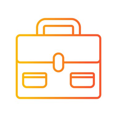 Çanta. Web simgesi basit illüstrasyon 