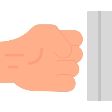 Şiddet ikonu vektör illüstrasyonunu durdur