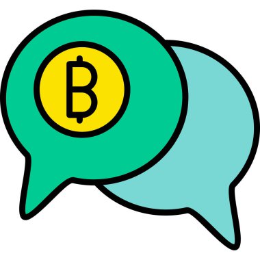 Konuş. Web simgesi basit illüstrasyon