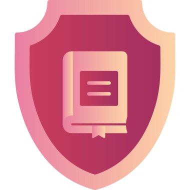 Koruma çizgisi simgesi, vektör illüstrasyonu