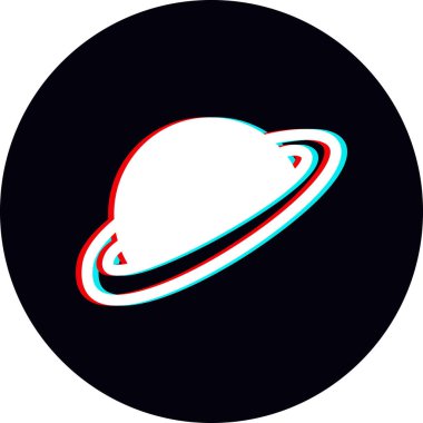 Astronomi. Web simgesi basit illüstrasyon