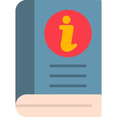 Kitap. Web simgesi basit illüstrasyon