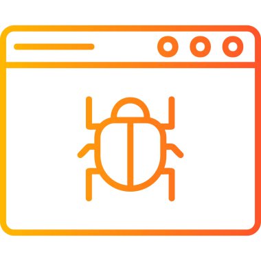 Web böceği modern simgesi, vektör illüstrasyonu 