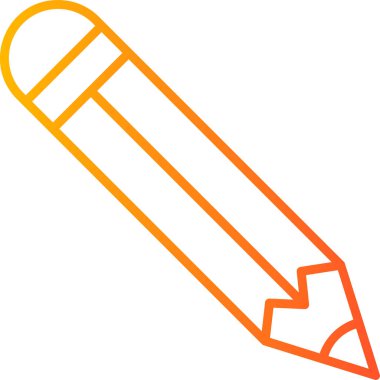 Kalem. Web simgesi basit illüstrasyon