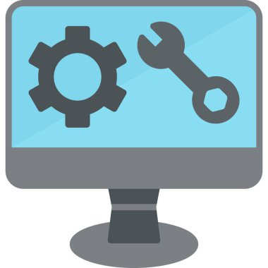 Yazılım web simgesi basit illüstrasyon