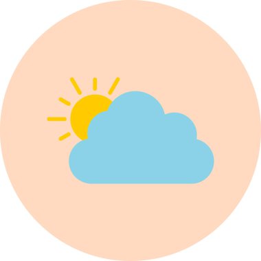 vector cloud technology icon illustration