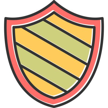 kalkan simgesi, vektör illüstrasyonu basit tasarım