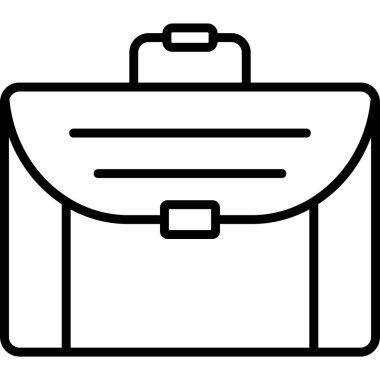 Çanta. Web simgesi vektör illüstrasyonu