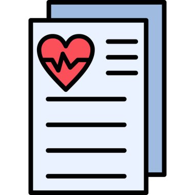 Belge simgesinin vektör illüstrasyonu