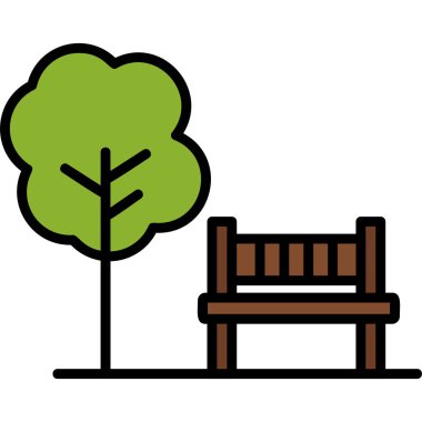 Ağaç. Web simgesi basit illüstrasyon