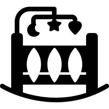 Beşik simgesi vektör illüstrasyonu