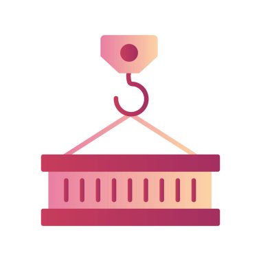 Girder simgesi. Beyaz arkaplanda izole edilmiş vektör illüstrasyonu.