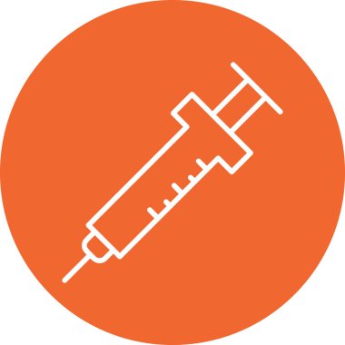 Şırınga. Web simgesi basit illüstrasyon