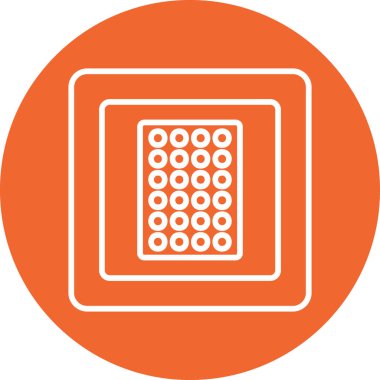 Nikotin Yaması web simgesi basit illüstrasyon