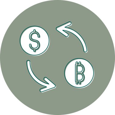 Forex işareti. Web simgesi basit tasarım