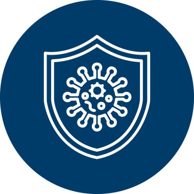 Virus Protect icon modern vector illustration