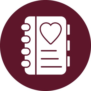 Not defteri web simgesi, vektör çizim