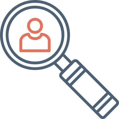 Arama simgesi vektör illüstrasyonu