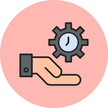 vector illustration of time management modern icon in design