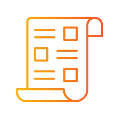 Belge simgesinin vektör illüstrasyonu