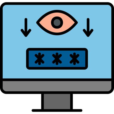 Bilgisayar. Web simgesi basit illüstrasyon 