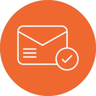 zarf simgesi vektör illüstrasyonu