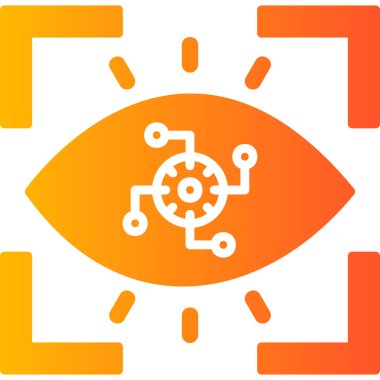 Cyber Eye icon modern vector illustration
